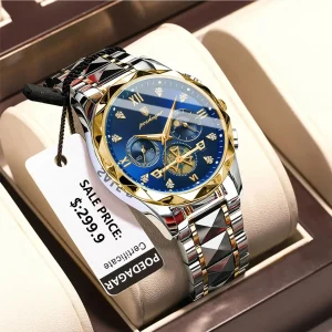 POEDAGAR Luxury Man Wristwatch Waterproof