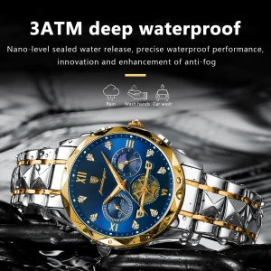 POEDAGAR Luxury Man Wristwatch Waterproof main