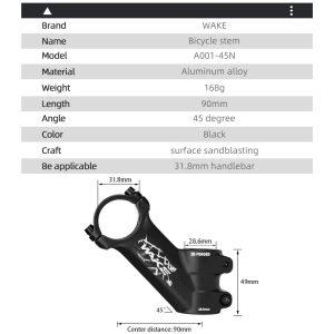 Wake MTB Mountain Bike Stem main